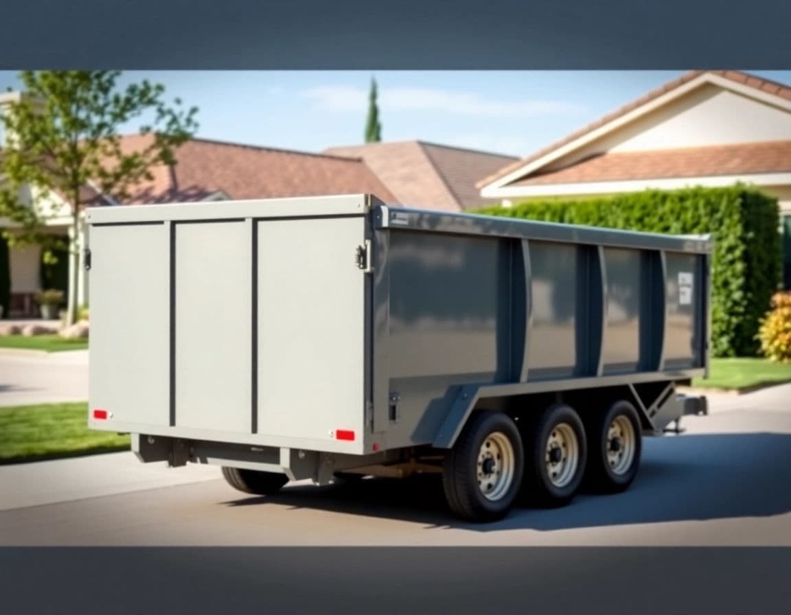 Small roll-off dumpster for a home project
