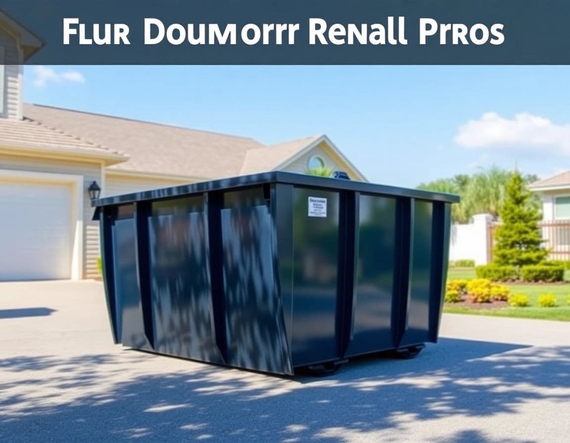 Roll-off truck delivering a dumpster